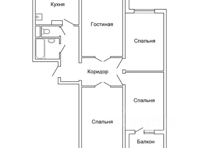 4-комн., 91 м², 2/17 этаж