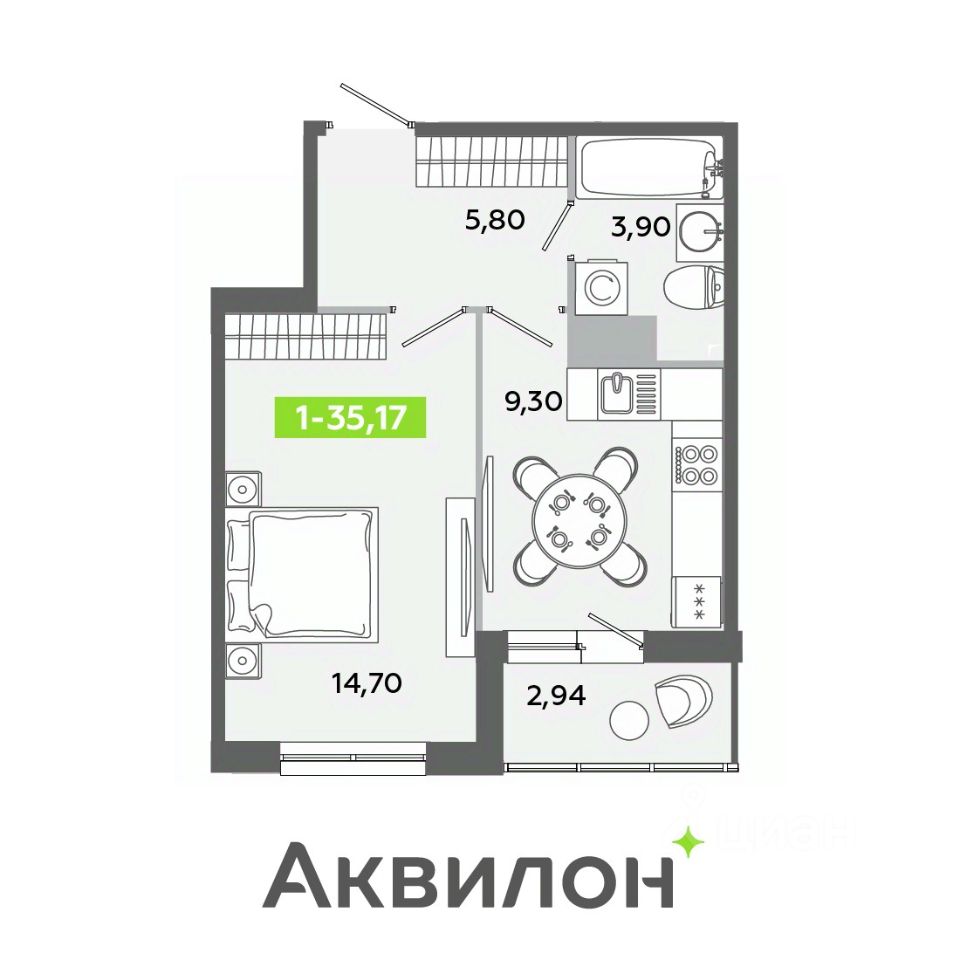 Купить квартиру в поселке Янино-1 Всеволожского района, продажа квартир во  вторичке и первичке на Циан. Найдено 2 513 объявлений