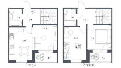 3-комн.кв., 83 м², этаж 19