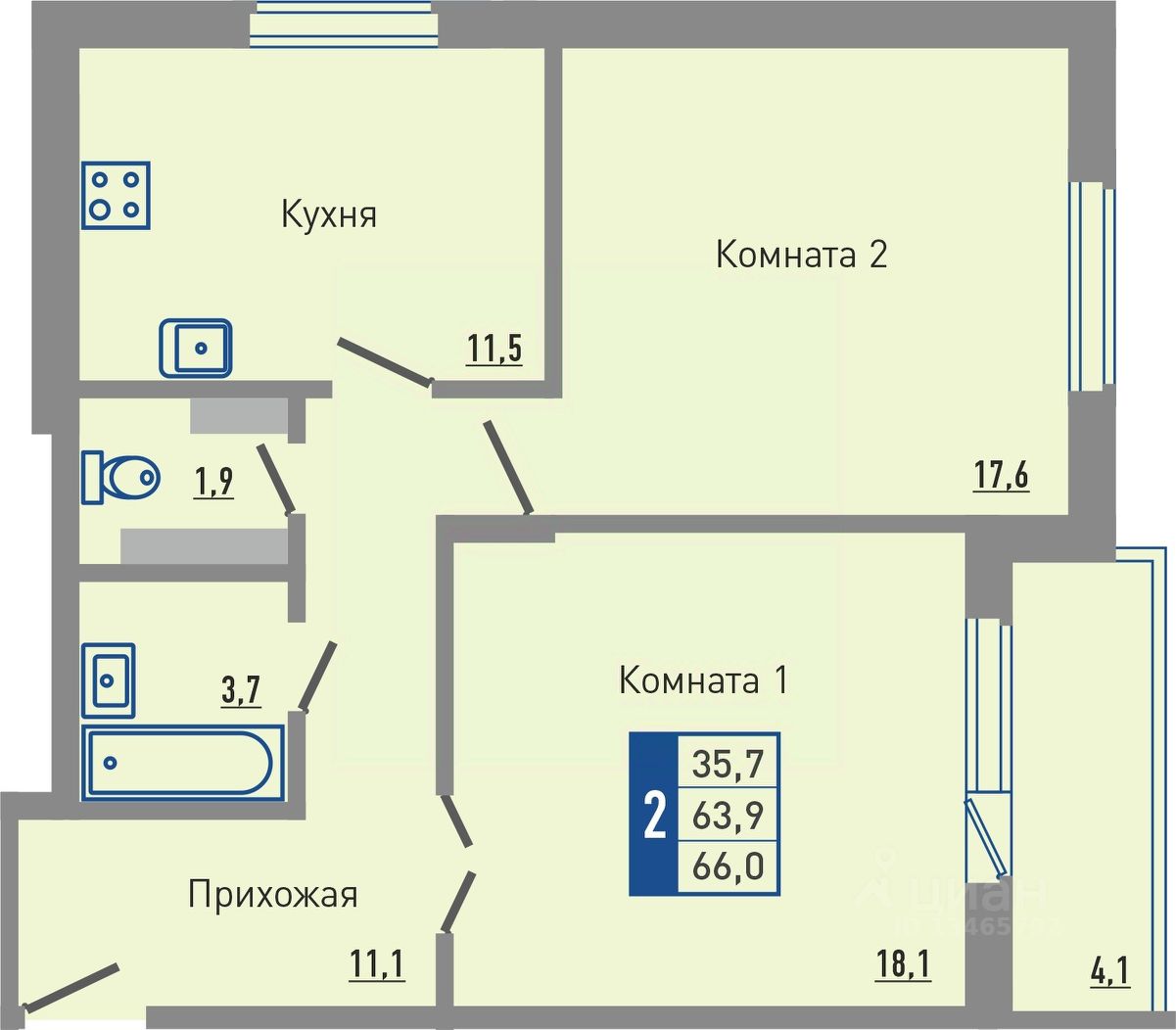 Купить квартиру на улице Зареченская в городе Орел, продажа квартир во  вторичке и первичке на Циан. Найдено 23 объявления