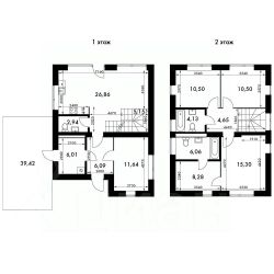 2-этаж. дом 129 м²
