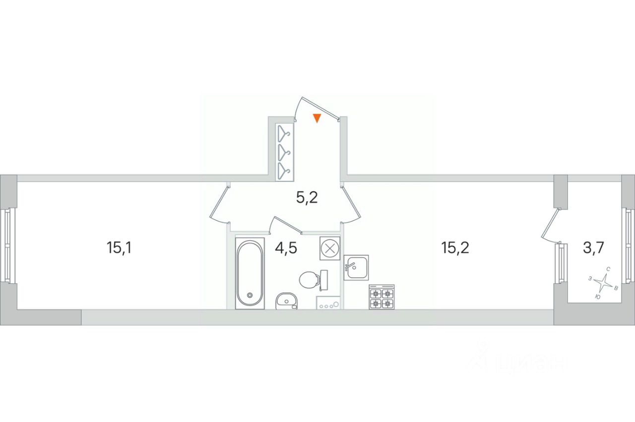 Купить 1-комнатную квартиру в Пушкине, продажа однокомнатных квартир во  вторичке и первичке на Циан. Найдено 357 объявлений