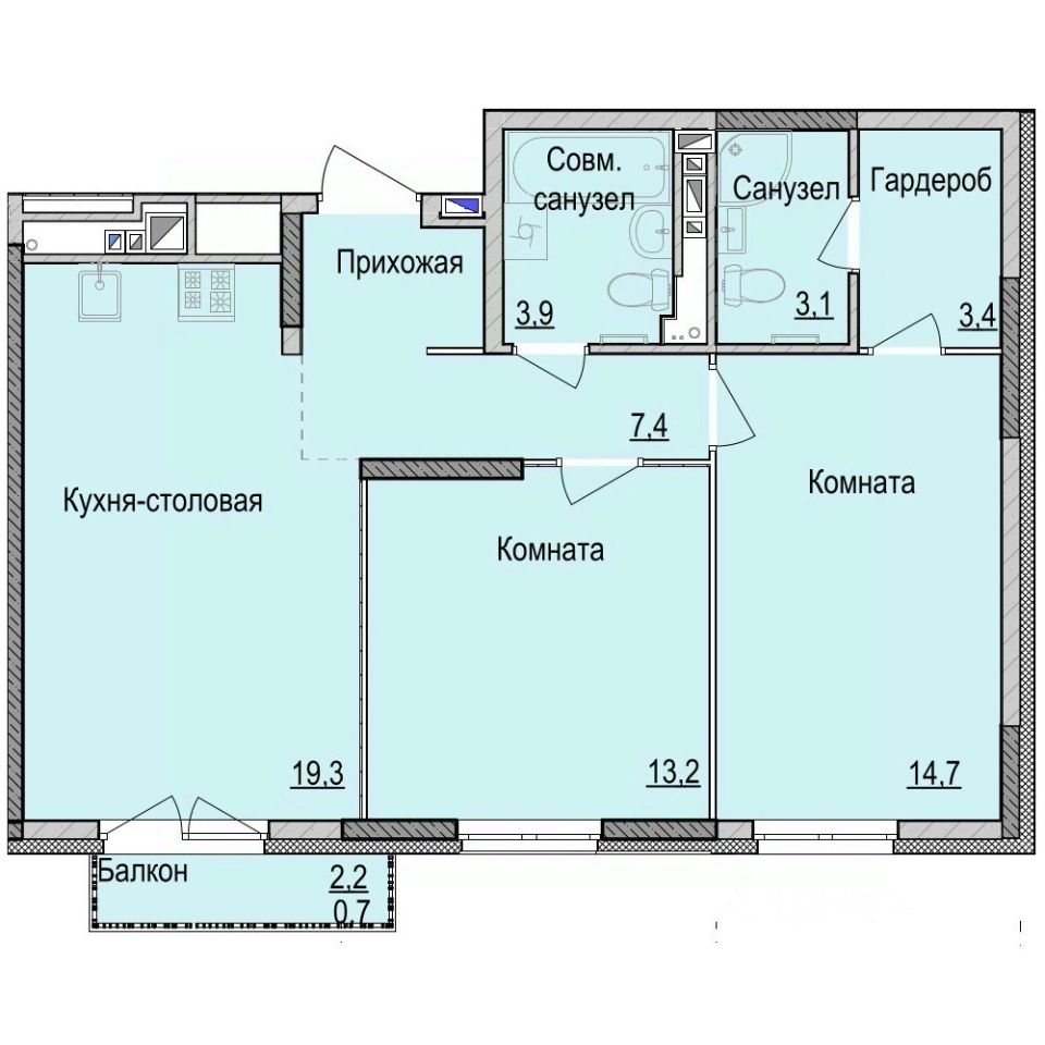 Купить 2-комнатную квартиру на 9 этаже в микрорайоне Культбаза в городе  Ижевск. Найдено 15 объявлений.