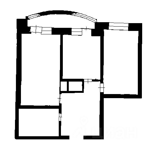 Планировка этой квартиры по данным Циан