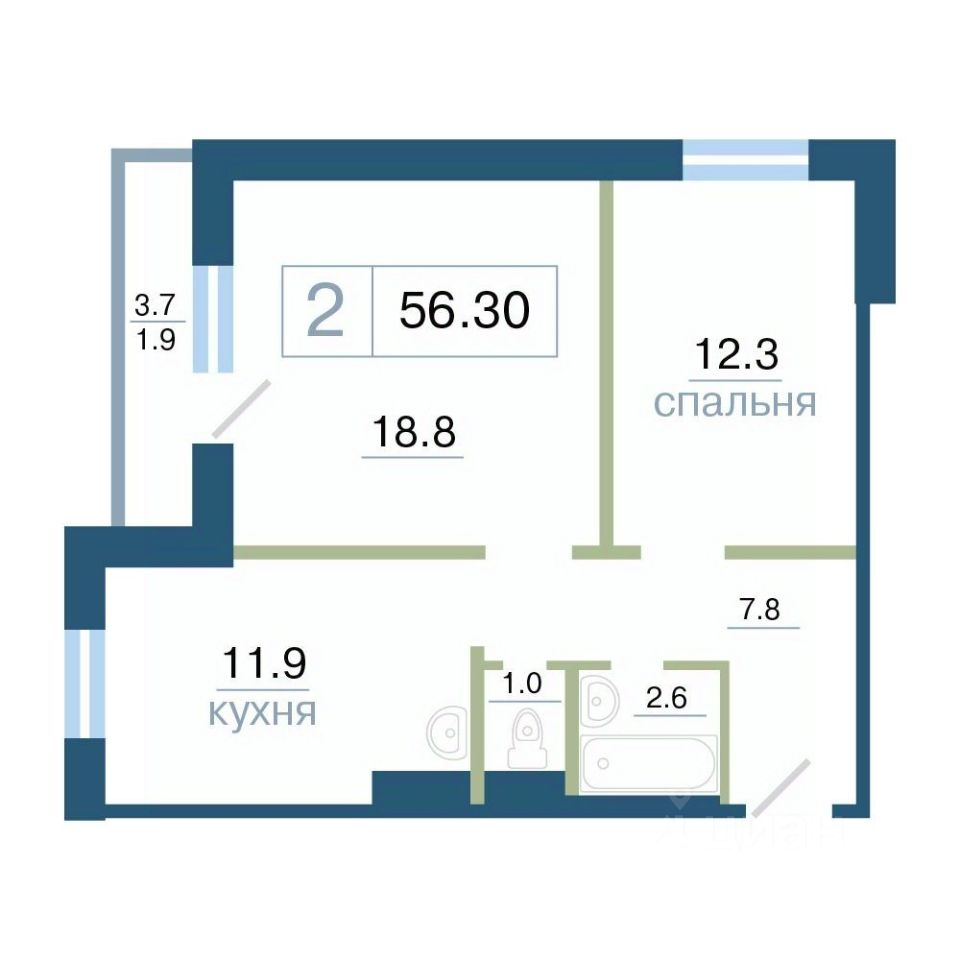 Купить 2-комнатную квартиру на улице Дубровинского в городе Красноярск,  продажа двухкомнатных квартир во вторичке и первичке на Циан. Найдено 46  объявлений