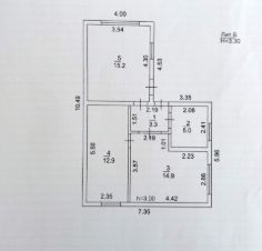 1-этаж. дом 54 м²