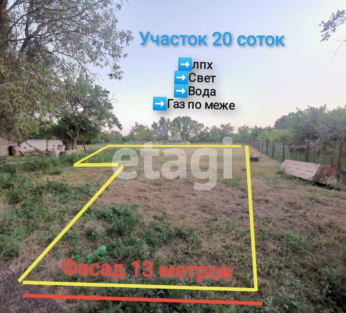 Продаю участок 14,7сот. Комсомольский пер., Краснодарский край, Темрюкский  район, Ахтанизовская станица - база ЦИАН, объявление 294921938