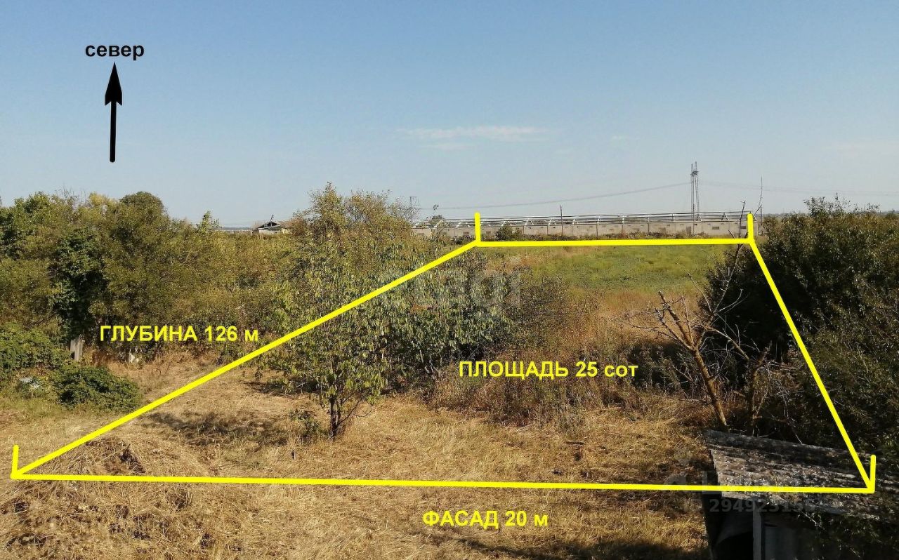 Продажа участка 25сот. Краснодарский край, Крымский район, Адагум хутор -  база ЦИАН, объявление 294923155