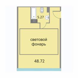 2-комн.апарт., 54 м², этаж 13