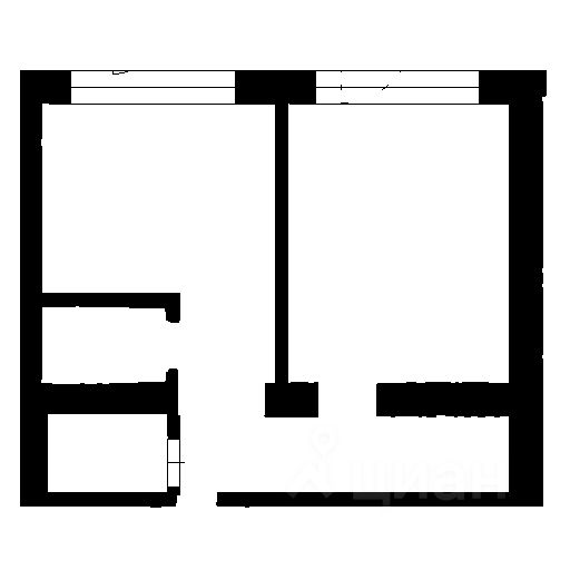 Планировка этой квартиры по данным Циан