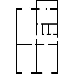 3-комн.кв., 65 м², этаж 2