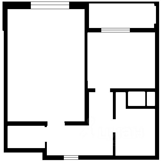 Планировка этой квартиры по данным Циан