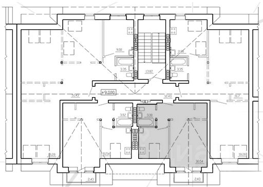 Планировка этой квартиры по данным Циан