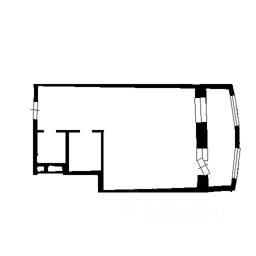 Планировка этой квартиры по данным Циан