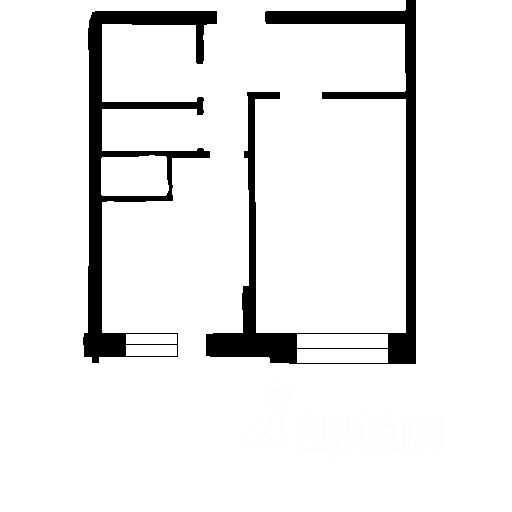 Планировка этой квартиры по данным Циан