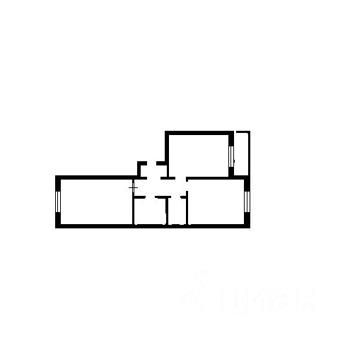 Планировка этой квартиры по данным Циан