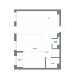 1-комн.кв., 76 м², этаж 9