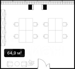 офис 65 м², этаж 3