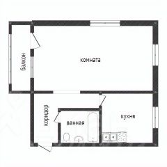 1-комн.кв., 31 м², этаж 1