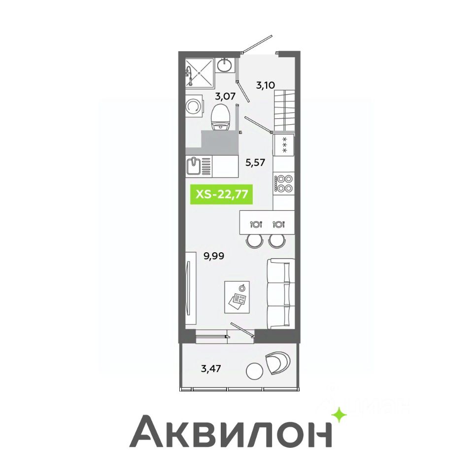 Купить квартиру-студию в поселке Янино-1 Всеволожского района, продажа  квартир-студий во вторичке и первичке на Циан. Найдено 572 объявления