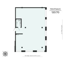 3-комн.кв., 121 м², этаж 25