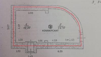 торг. площадь 35 м², этаж 1