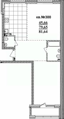 3-комн.кв., 82 м², этаж 5