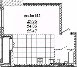 2-комн.кв., 55 м², этаж 1