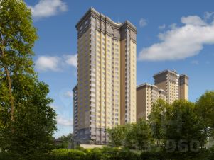 2-комн.кв., 53 м², этаж 25