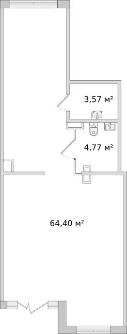 своб. назнач. 75 м², этаж 1