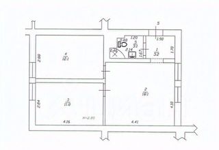 2-комн.апарт., 48 м², этаж 2