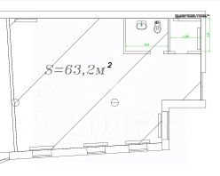 своб. назнач. 63 м², этаж 1