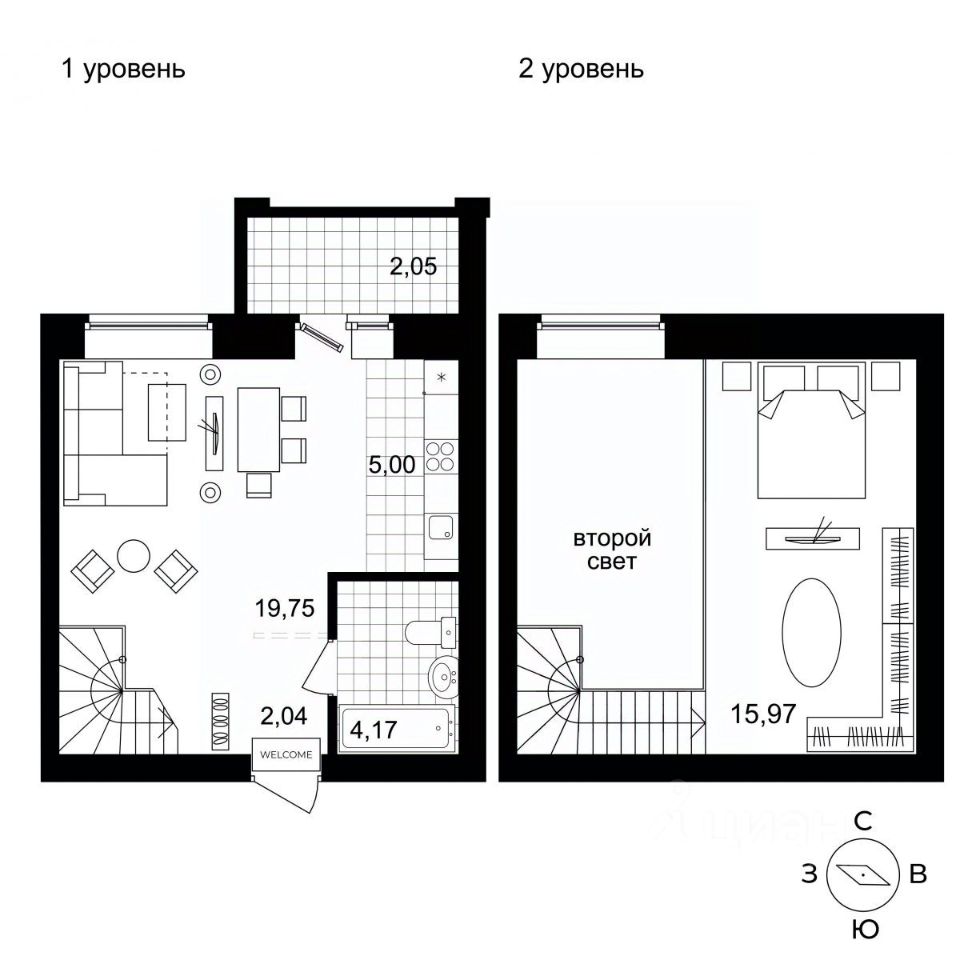 Продаю двухкомнатную квартиру 41,8м² ул. Гвардейская, 3А, Березовский,  Свердловская область, м. Проспект Космонавтов - база ЦИАН, объявление  296696804