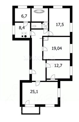 комната 18/18 м², этаж 4