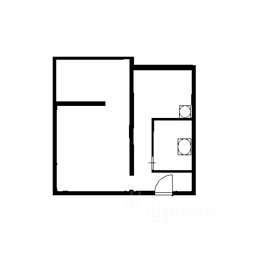 Планировка этой квартиры по данным Циан