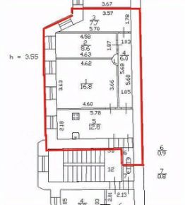 2-комн.кв., 53 м², этаж 3