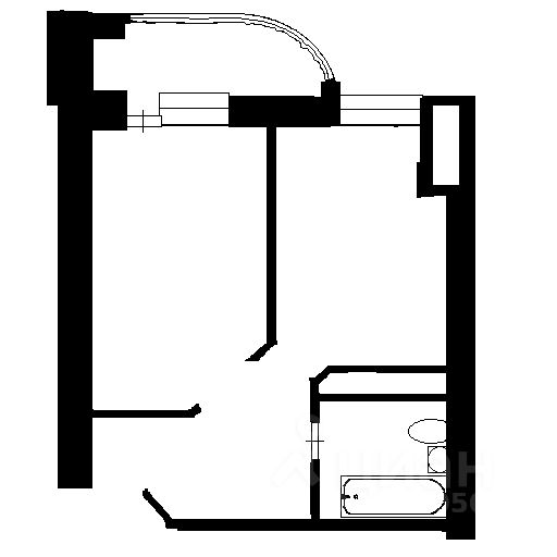 Планировка этой квартиры по данным Циан