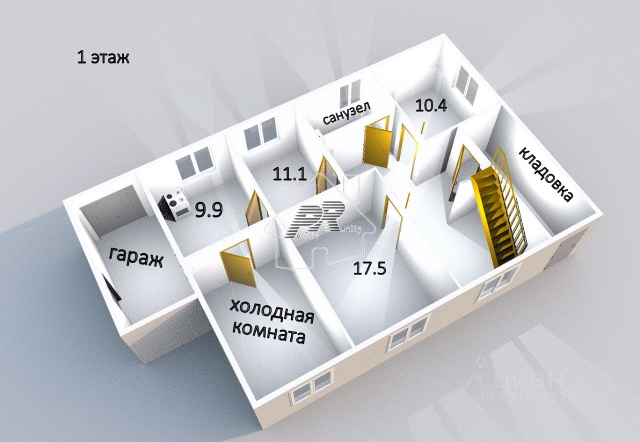 Купить дом 11,6сот. Центральная ул., Мордовия респ., Ромодановский район,  Садовский поселок - база ЦИАН, объявление 293546370