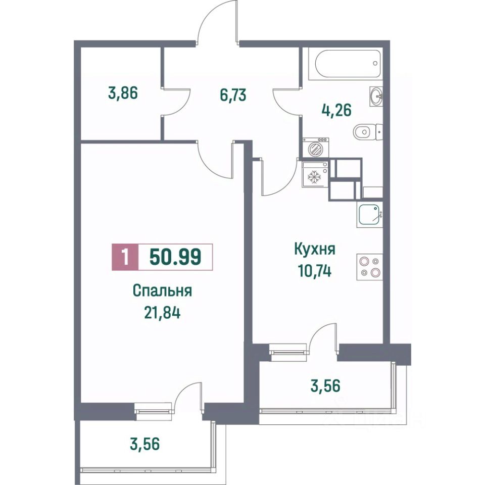 Купить 1-комнатную квартиру 50 кв.м. в Мурино, продажа 1-комнатных квартир  50 м2. Найдено 19 объявлений.