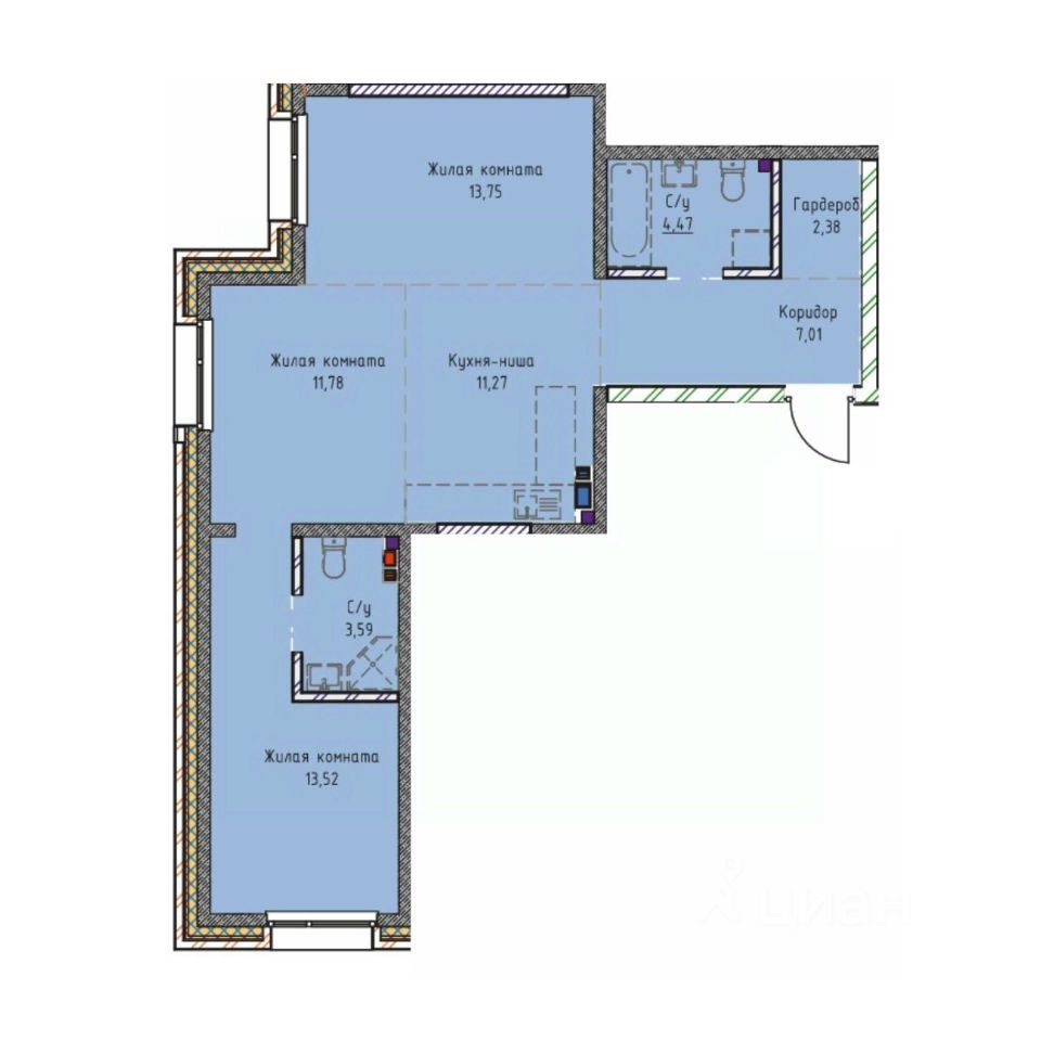 Купить 3-комнатную квартиру первичка в Иркутской области, продажа  3-комнатных квартир первичное жилье. Найдено 738 объявлений.