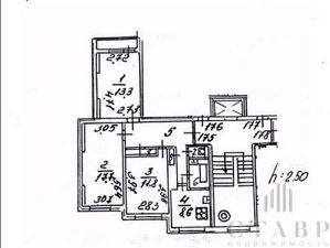 3-комн.кв., 66 м², этаж 3