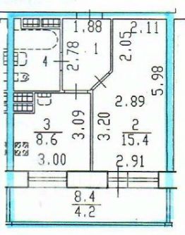 1-комн.кв., 33 м², этаж 19