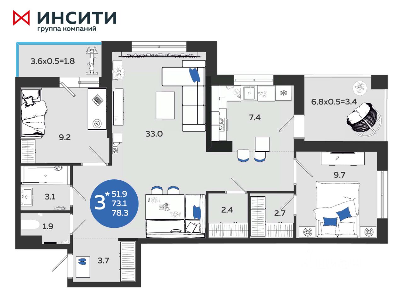 Купить 3-комнатную квартиру в готовых новостройках в Краснодаре, цена на  официальном сайте от застройщика, продажа 3-комнатных квартир в сданных  новостройках в Краснодаре. Найдено 1 294 объявления.