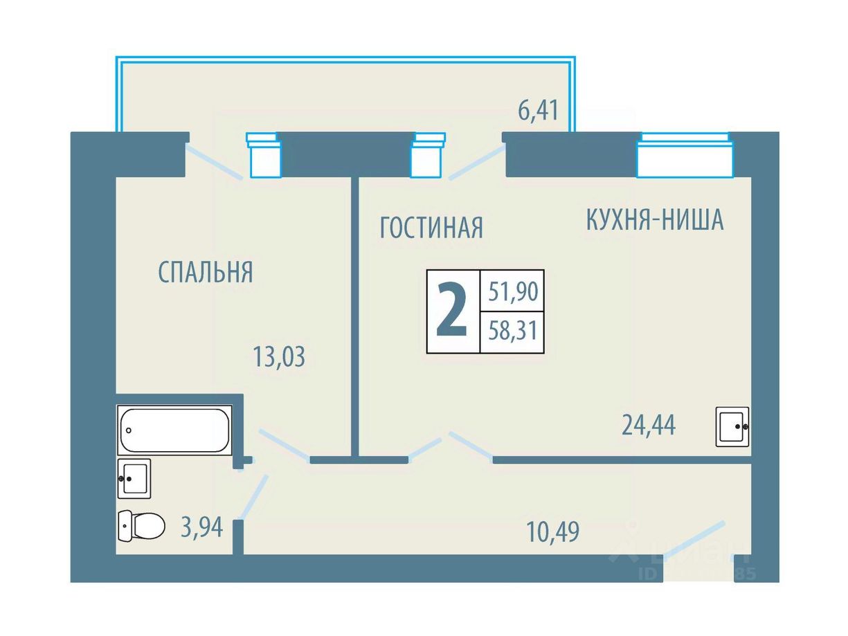 Купить 2-комнатную квартиру 60 кв.м. в Железногорске, продажа 2-комнатных  квартир 60 м2. Найдено 15 объявлений.