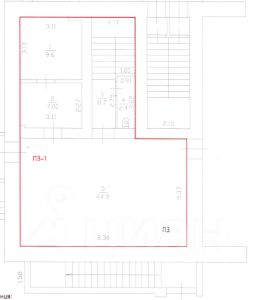 своб. назнач. 73 м², этаж 1