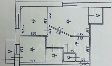 2-комн.кв., 59 м², этаж 9