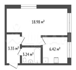 2-комн.кв., 48 м², этаж 1