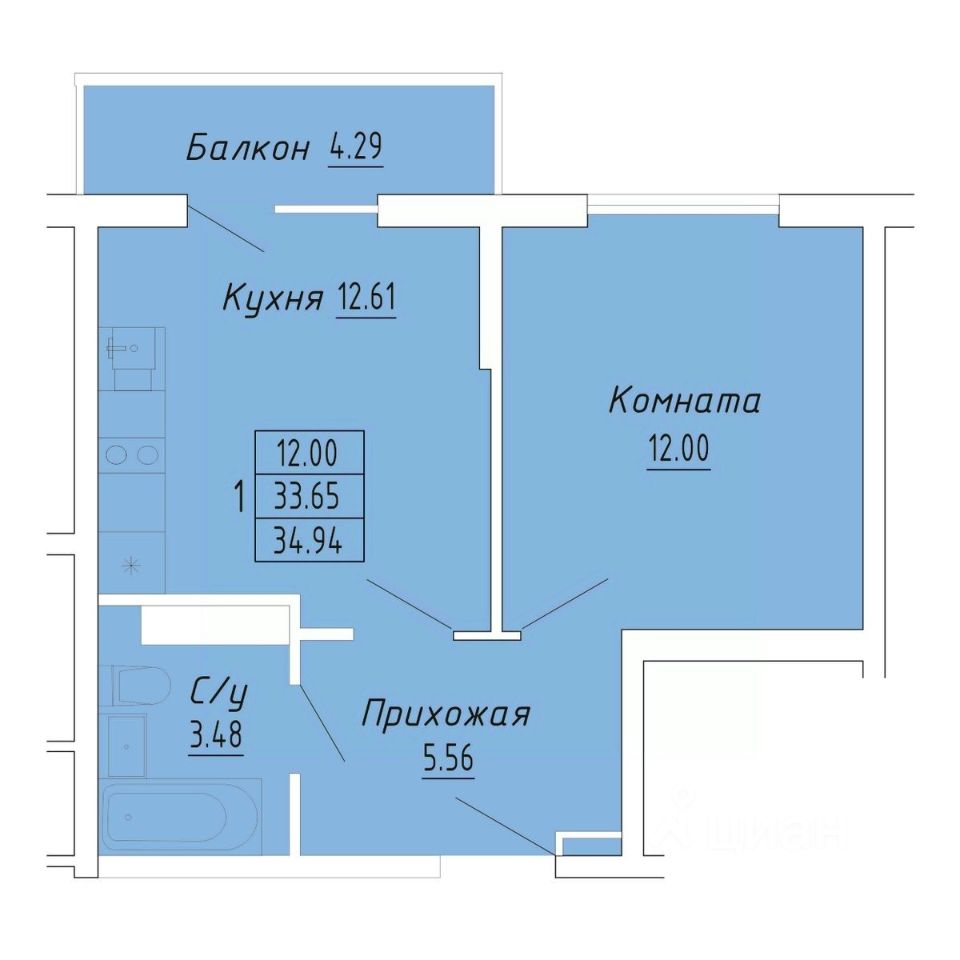 Продаю однокомнатные апартаменты 34,9м² Судак, Крым респ., Бирюзовый  квартал жилой комплекс - база ЦИАН, объявление 297833228