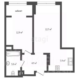 2-комн.кв., 40 м², этаж 10