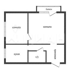 2-комн.кв., 42 м², этаж 7